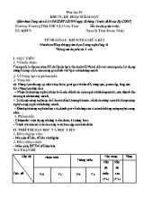 Đề kiểm tra giữa kì I môn Công nghệ Lớp 6